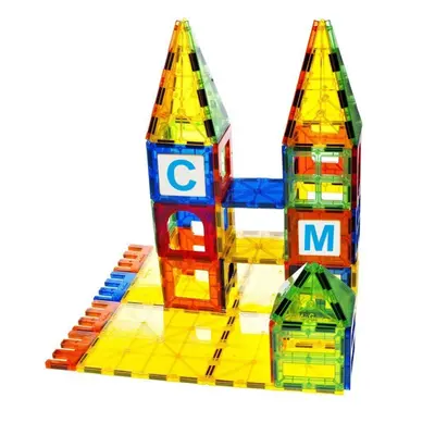 Mag-Genius building Magnet Tiles 3D Brain Building Blocks Set of Pieces Includes New Plastic Fun