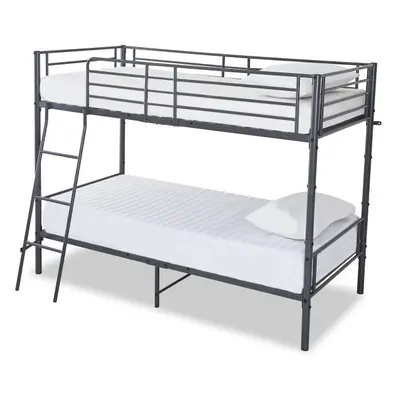 Torquay Metal Bunk Bed Frame with Economy Mattresses