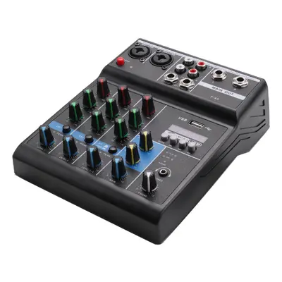 Portable Audio Mixer Professional Channel Bluetooth Mixer DJ Console with Reverb Effect for Kara