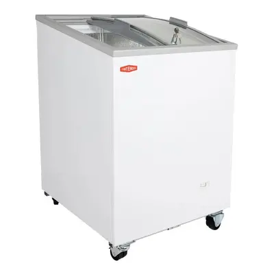 Contender Litre Ice Cream Freezer with Curved Sliding Glass Lid