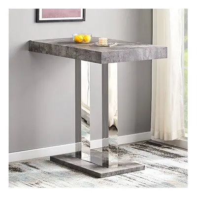 Caprice Rectangular Wooden Bar Table In Concrete Effect