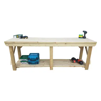 (10ft, Standard Legs) Wooden Workbench Indoor/Outdoor Handmade