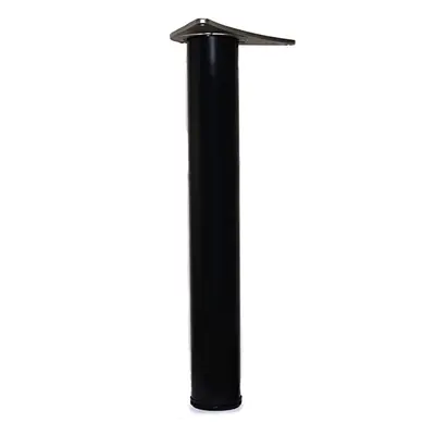 1 x 870mm Adjustable Black Breakfast Bar Worktop Support Table Leg 60mm Diameter