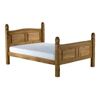 Birlea Corona High End Bed - Waxed Pine, King Size