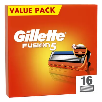 Gillette Fusion5 Razor Blades Men, Pack of Razor Blade Refills with Precision Trimmer, Anti-Fric