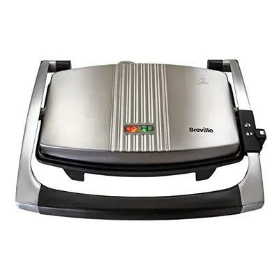 Sandwich/Panini Press & Toastie Maker | 3-Slice | Non-stick-coated aluminium plates | Stainless 