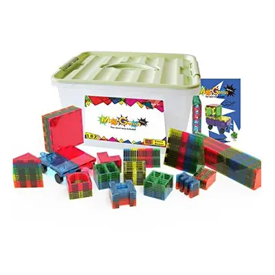 Mag-Genius Award Winning building Tiles Clear Colors 3D Brain Building Blocks Set of + Piece Inc