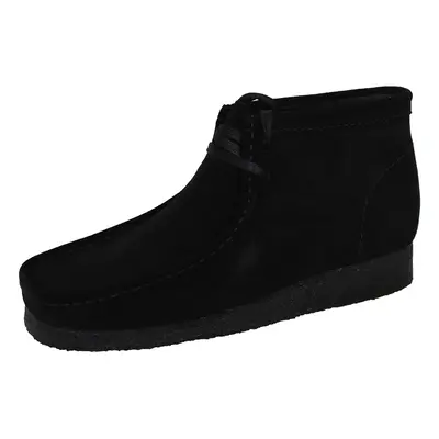 (UK 11) Clarks Originals Wallabee Men's Black Suede Boots