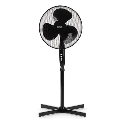 LIVIVO 16" Fan Cooling Oscillating Extendable Free Standing Tower Pedestal Fan BLACK