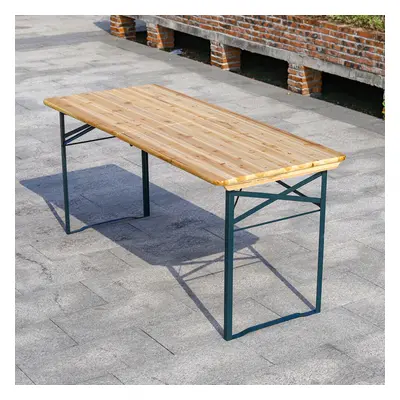 Fir Wood Garden Beer Table Outdoor Folding Picnic Bistro Bench Desk