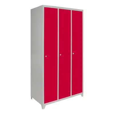 Metal Lockers Doors Steel Staff Storage Lockable Gym Changing Room School Red