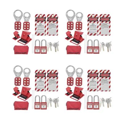 36 PCS Lockout Tagout Locks Tags Set- Lockout Locks Keyed Different Safety Padlocks Lockout Stat