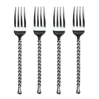 Gourmet Settings Silver Tear 18/10 Stainless Steel Dinner Fork (Set of