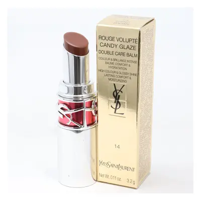 (14 Scenic Brown) Yves Saint Laurent Candy Glaze Lip Balm 0.11oz/3.2g New With Box