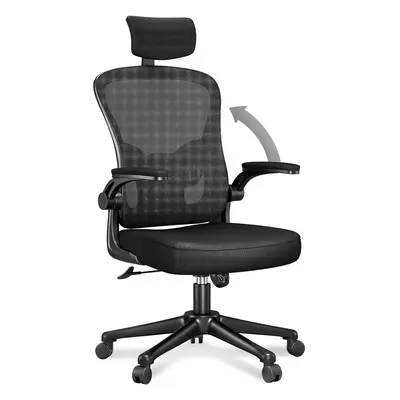 (Black A) Ergonomic Office Chair With Adjustable Headrest