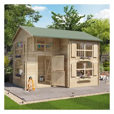 BillyOh Annex Log Cabin Playhouse - 19mm Annex W3.0m x D2.5m