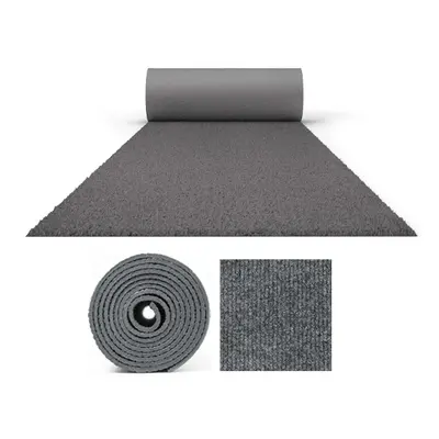 10 Metres Prestige Heavy Duty Grey Carpet Runner Metres Wide