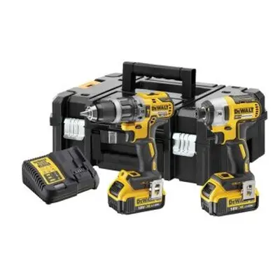 DCK266M2T-GB DeWalt DCK266M2T Brushless 18v Combi Drill & Impact Driver Inc 2x 4.0Ah Batts in TS