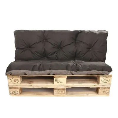 Pallet Cushions outdoor |seat x and Backrest x 50cm | Pallet Cushions set Black