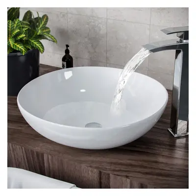 Etive 410mm Round Cloakroom Stand Alone Counter Top Basin Sink Bowl