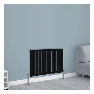 (600x884mm Single, Black) NRG Horizontal Vertical Flat Panel Designer Radiator Central Heating R