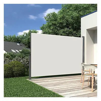 (Beige x 300cm (H x W)) Awning Retractable Patio Screen Shade Privacy Canopy