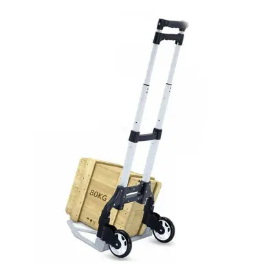 BLACK 80KG HEAVY DUTY LIGHT FOLDING FOLDABLETRUCK BARROW TROLLEY