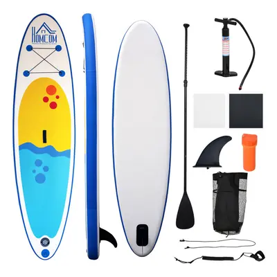 HOMCOM 10ft Inflatable Surfing Boards W/ Paddle, Fix Bag, Air Pump, Backpack