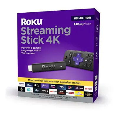 Roku Streaming Stick 4K | HD/4K/HDR Streaming Media Player