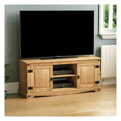 Corona Door Shelf TV Unit Stand Cabinet Wood