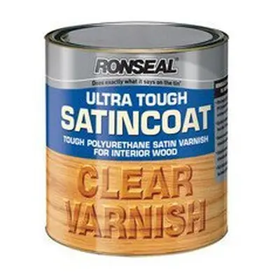 Ronseal UTVSC25L 2.5L Ultra Tough Internal Clear Satincoat Varnish