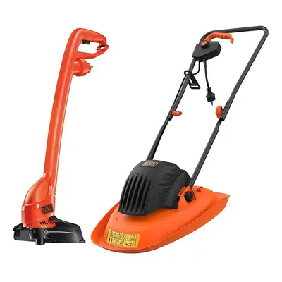 Black + Decker BEMWH551GL2-GB Hover Lawnmower Including Grass Trimmer