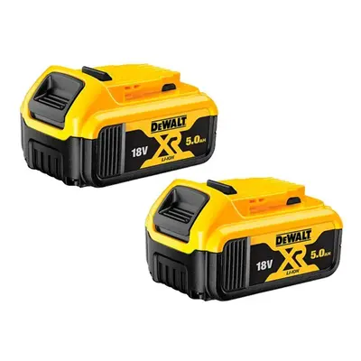 2 X DeWalt DCB184 18V 5.0Ah Li-ion XR LED Charge Indicator Batteries