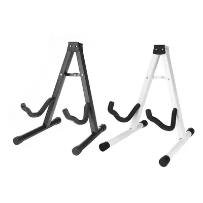 (White) Guitar Floor Stand Holder Frame Universal Fits Acoustic Electric Bass