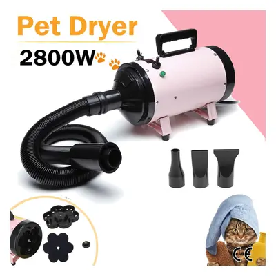 Pet Hair Dryers for Dog Grooming Hairdryer Blower Low Noise 2800W High Velocity Dryer Speed Adju