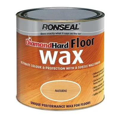 Ronseal Diamond Hard Floor Wax Natural 2.5 Litre