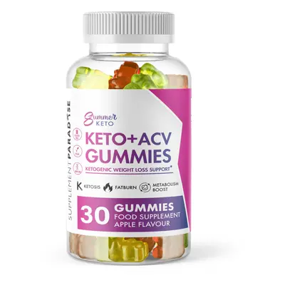 Summer Keto+ ACV Gummies Vegetarian/Vegan Month Supply