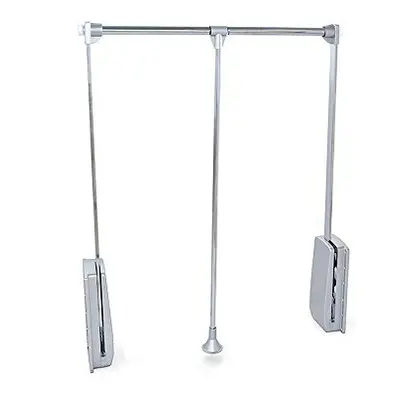 Pull Down Hanging Wardrobe Rail Adjustable inch Chrome Finish