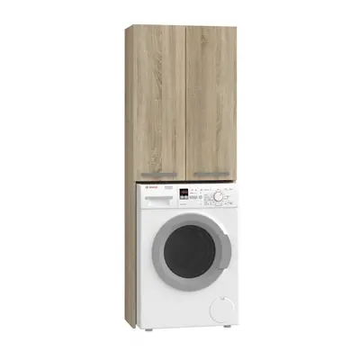 (Sonoma) COMO - Modern style washing machine cabinet - 183x64x30 - doors+4 shelves