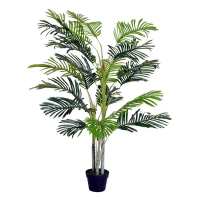 Outsunny 150cm(5ft) Palm Tree Artificial Faux Decor Green Plant Home Office