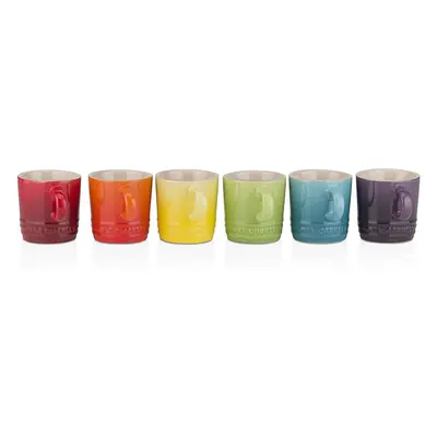 Le Creuset Set of London 100ML Espresso Mug RAINBOW-4C Box, Stoneware, milliliters