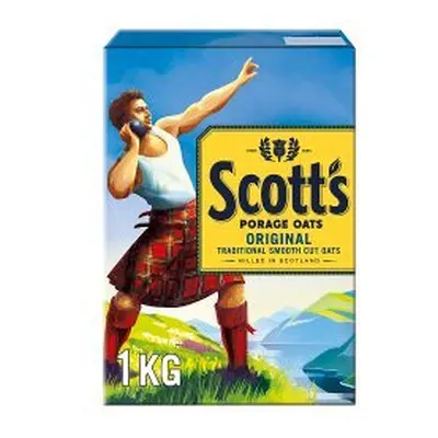 Scott's Porage Original Porridge Oats 1kg (Pack of 10)