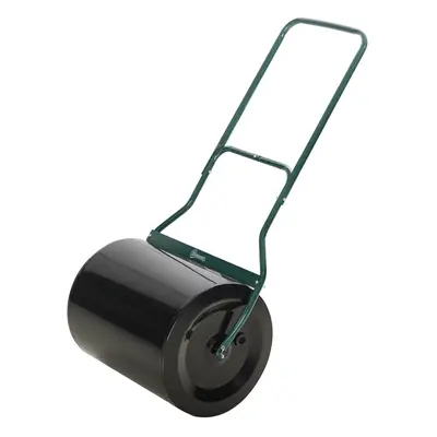 60L Steel Garden Roller Push Pull w/ Fillable Cylinder Water Rolling Drum