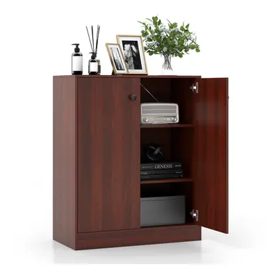 2-Door Storage Cabinet Modern Accent Cabinet Storage Organizer