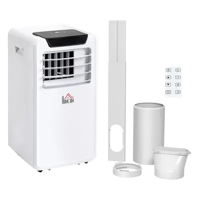 HOMCOM BTU Mobile Portable Air Conditioner Room Ac Unit w/ RC, White