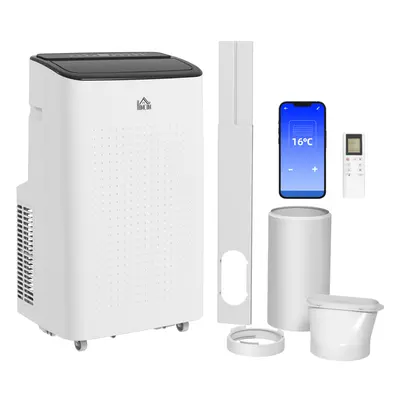 HOMCOM BTU Portable Air Conditioner Unit with WiFi Smart App, 35mÂ²