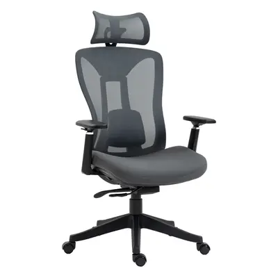 Vinsetto Mesh Office Chair for Home with Lumbar Support, Sliding Seat, 3D Arm