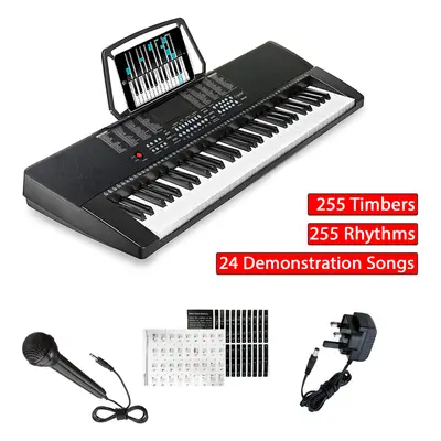 61 Keys Teaching Electronic Keyboard Digital Music Instrument Piano & Microphone