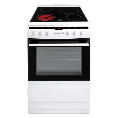 Amica 608CE2TAW 60cm Electric Cooker with Ceramic Hob - White