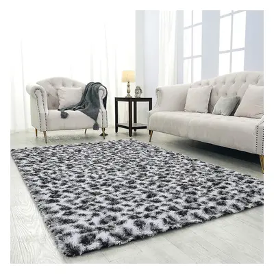 Noahas Fluffy Leopard Print Rug Cheetah Print Area Rugs Soft Comfy Printed Carpet For Bedroom Li